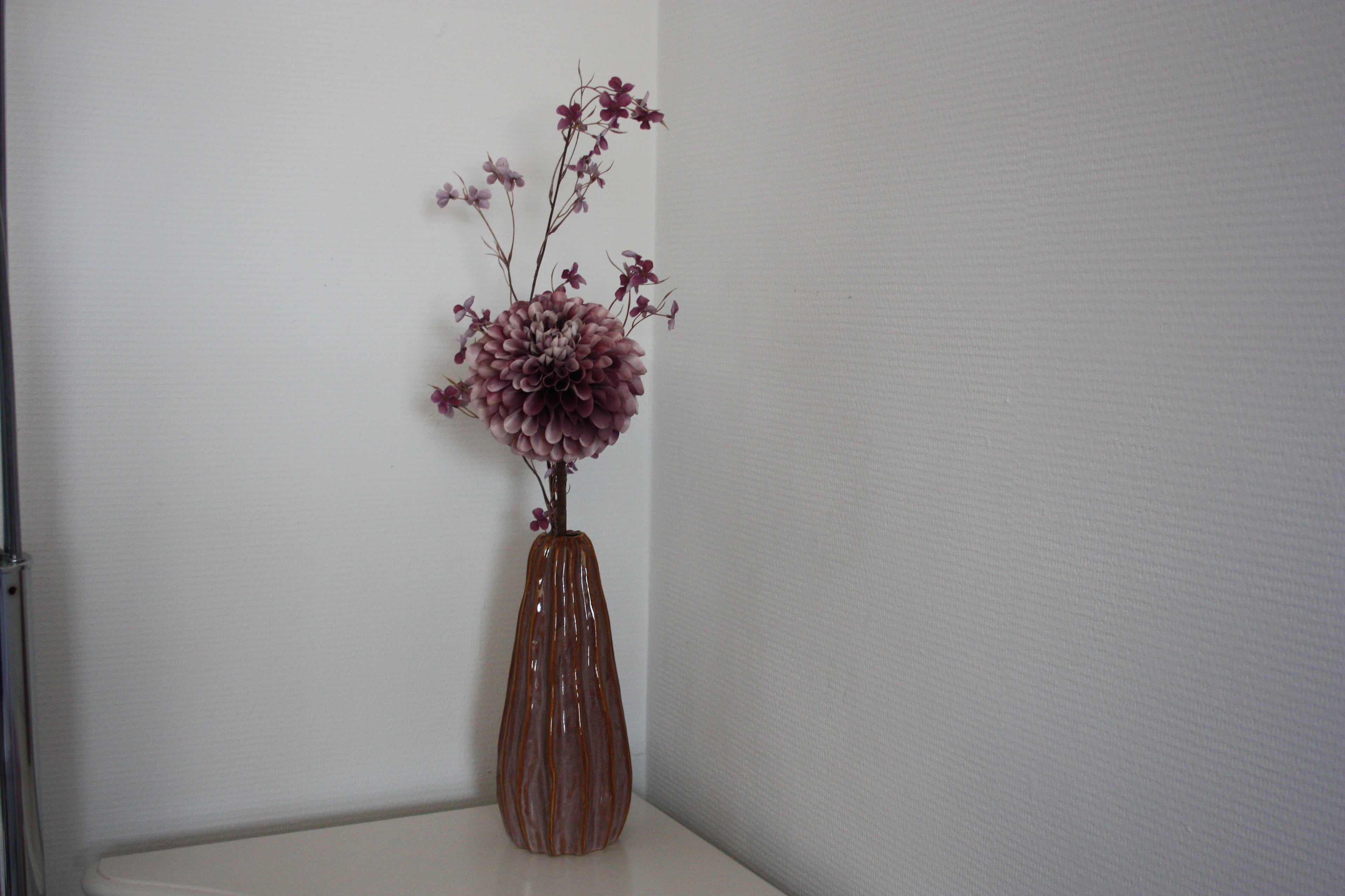 Zijden Bloesem Lila kleine blaadjes 110 cm