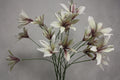 Zijden bloem Lelie lavendel creme 85 cm