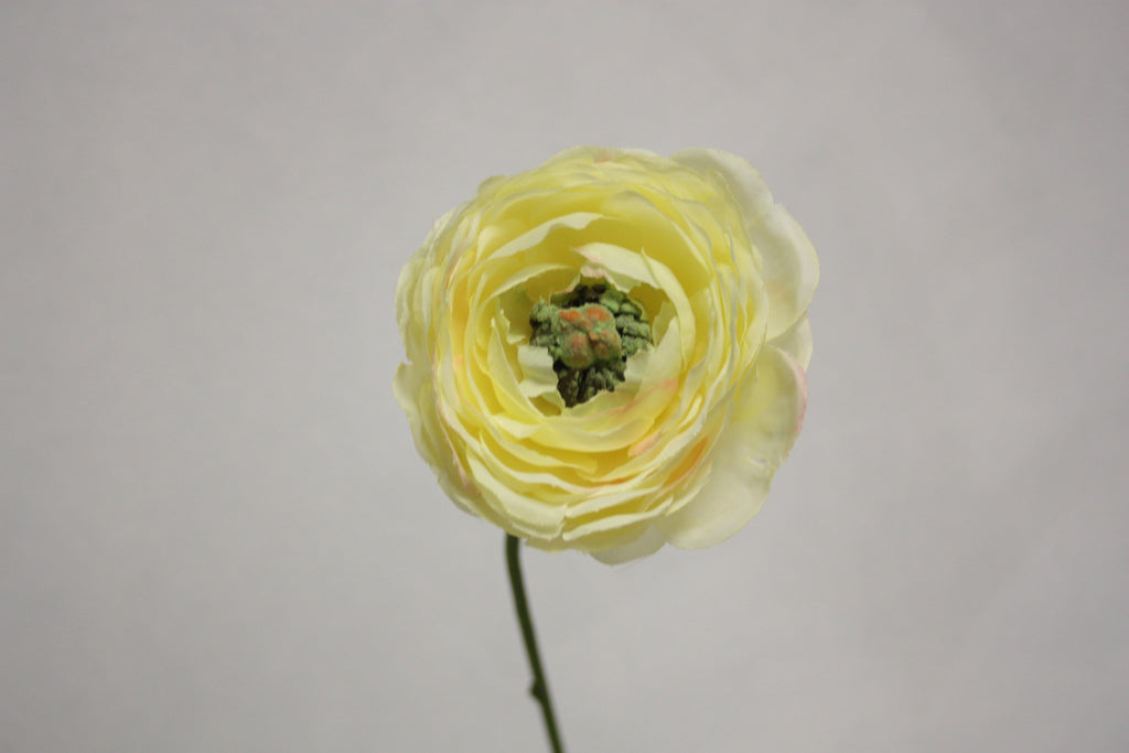 Zijden bloem Klaproos geel of paars 74 cm