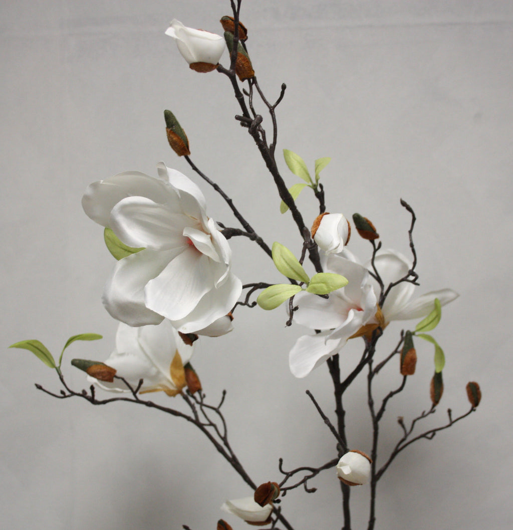 Zijden bloem Magnolia tak 105 cm