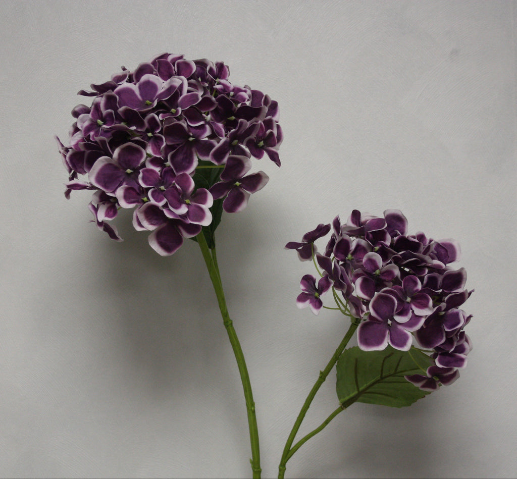 Zijden bloem Hortensia paars 82cm