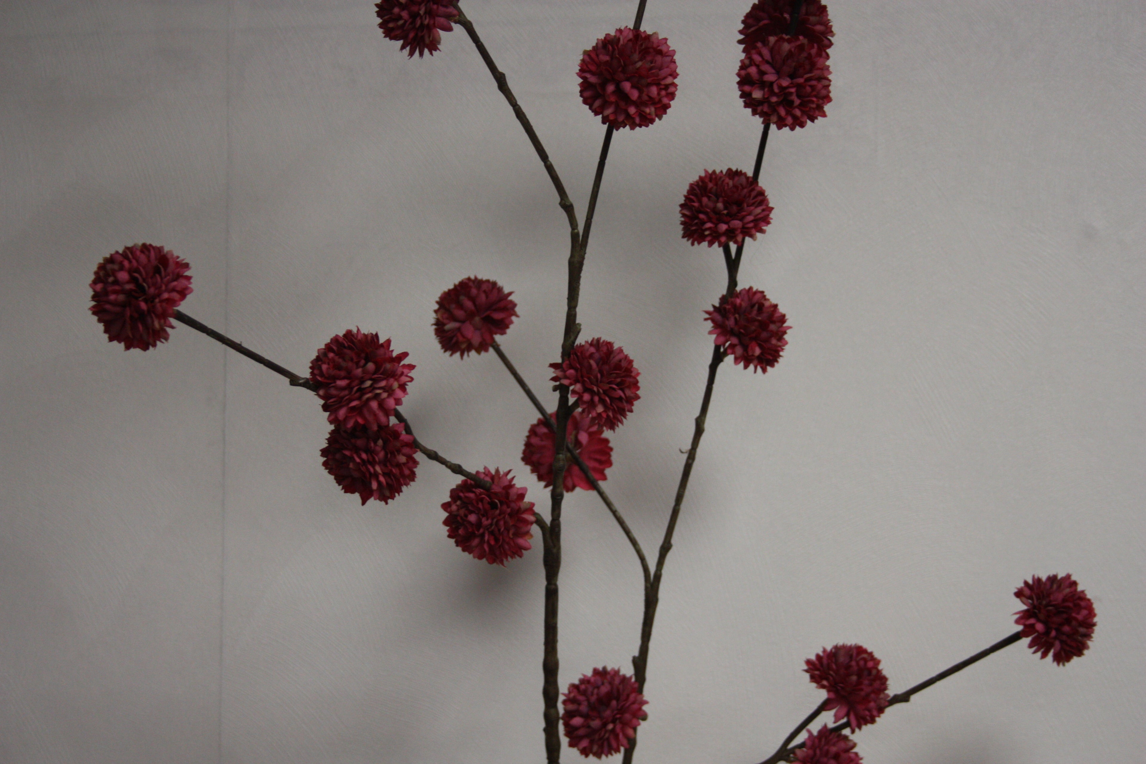 Pompom Burgundy 100cm