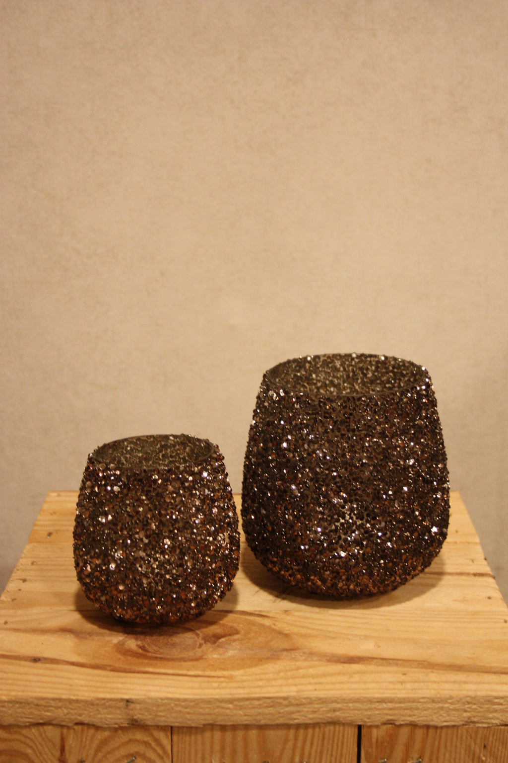 Theelicht strass Black