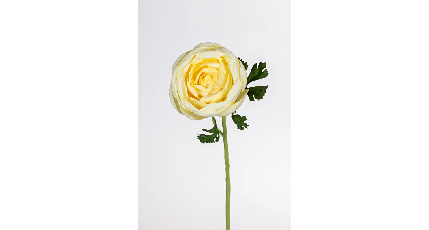 Zijdenbloem Ranonkel geel 64cm