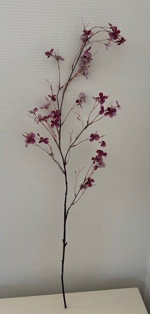 Zijden Bloesem Lila kleine blaadjes 110 cm