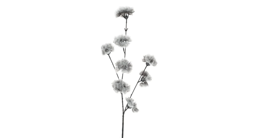 Zijden bloem Dandelion Spray Flocked